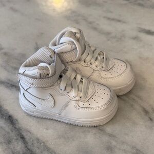 Nike Kids White High-Top Sneakers